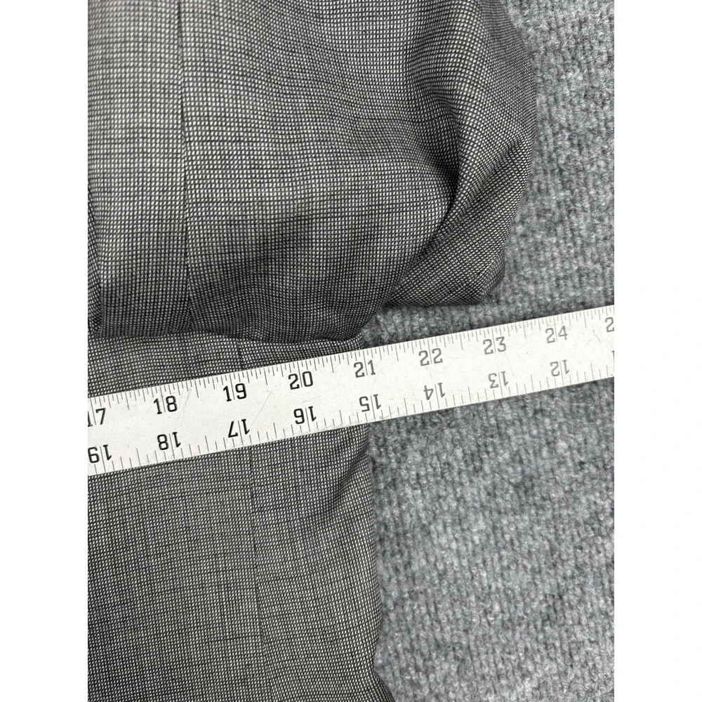 Montagna Oxford Sport Coat Mens 40S Gray Super 120s Merino Wool Blazer Italy